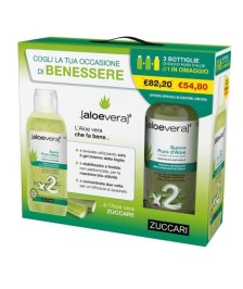 ALOEVERA2 SUCCO PURO ALOE 3 PEZZI 1 LITRO - Abelastore.it - Farmaci ed Integratori