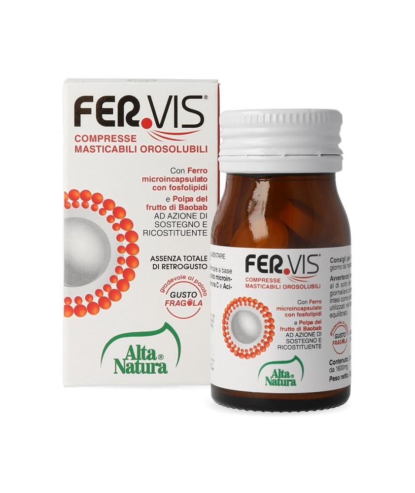 FERVIS 20 COMPRESSE MASTICABILI OROSOLUBILI - Abelastore.it - Farmaci ed Integratori