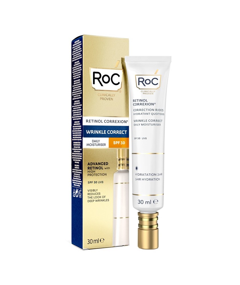 ROC RETINOL CORREXION WRINKLE CORRECT CREMA GIORNO SPF30 - Abelastore.it - Cosmetici e Bellezza