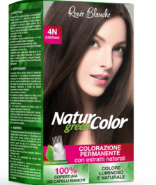 RENEE BLANCHE NATUR COLOR GREEN COLORAZIONE N4 CASTANO - Abelastore.it - Capelli