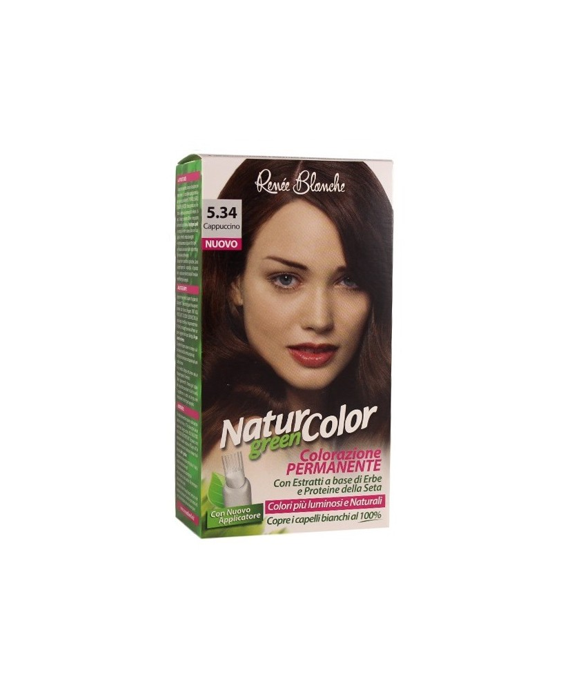 RENEE BLANCHE NATUR COLOR GREEN COLORAZIONE 5.34 Cappuccino - Abelastore.it - Capelli