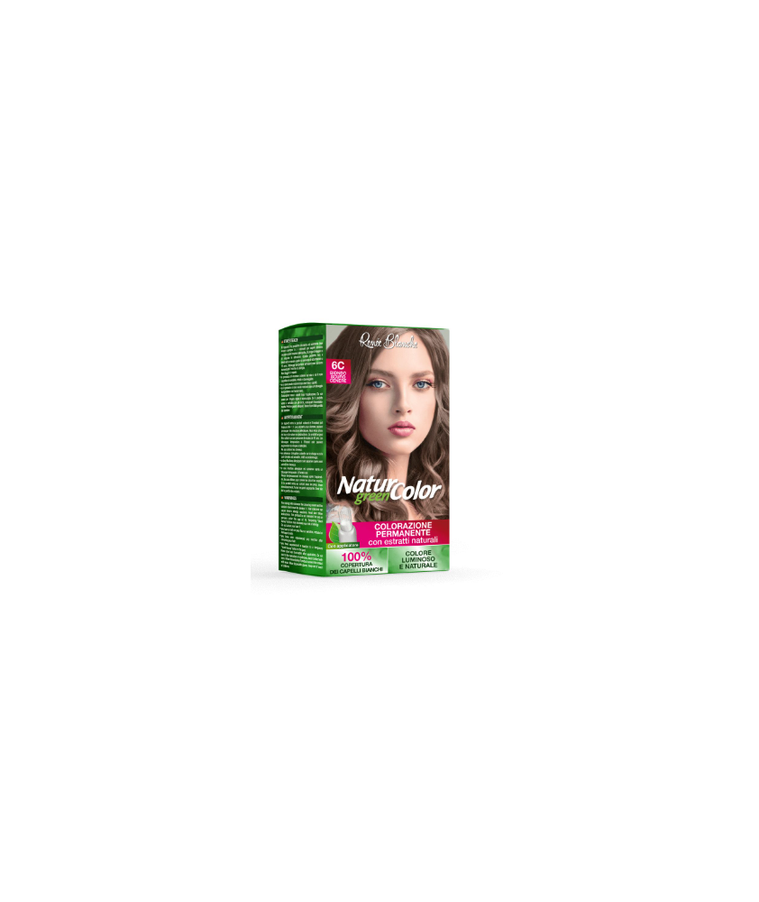 RENEE BLANCHE NATUR GREEN COLOR 6C COLORAZIONE BIONDO SCURO CENERE - Abelastore.it - Capelli