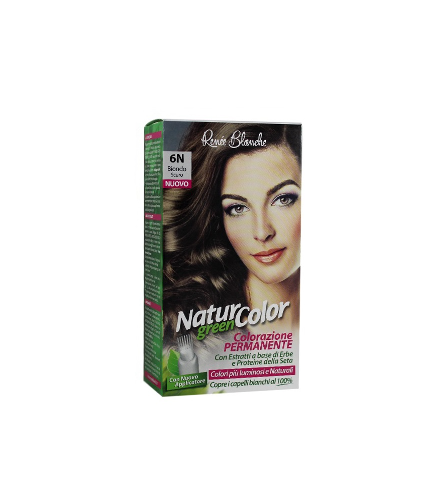 RENEE BLANCHE NATUR COLOR GREEN COLORAZIONE 6N - Abelastore.it - Capelli