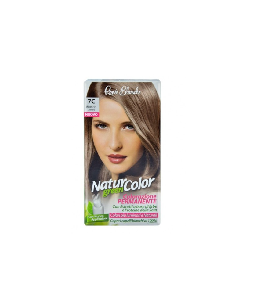 RENEE BLANCHE NATUR GREEN COLOR COLORAZIONE 7C BIONDO CENERE - Abelastore.it - Capelli