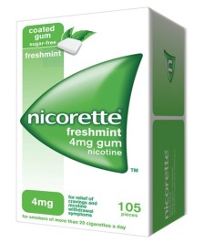 NICORETTE 105 GOMME DA MASTICARE 4MG MENTA FORTE - Abelastore.it - Farmaci ed Integratori