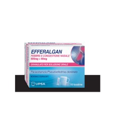 EFFERALGAN FEBBRE E CONGESTIONE NASALE 10 BUSTINE - Abelastore.it - Febbre