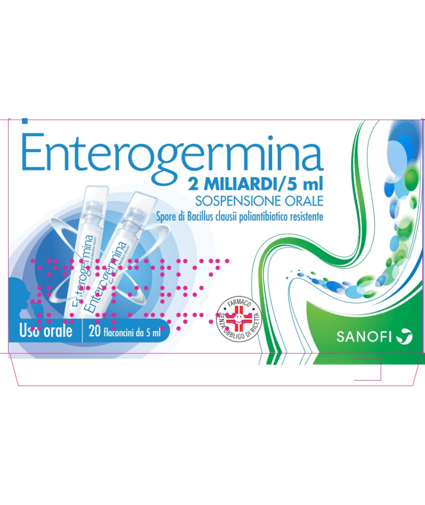 ENTEROGERMINA OS 20 FLACONI 2MLD/5ML - Abelastore.it - Farmaci ed Integratori