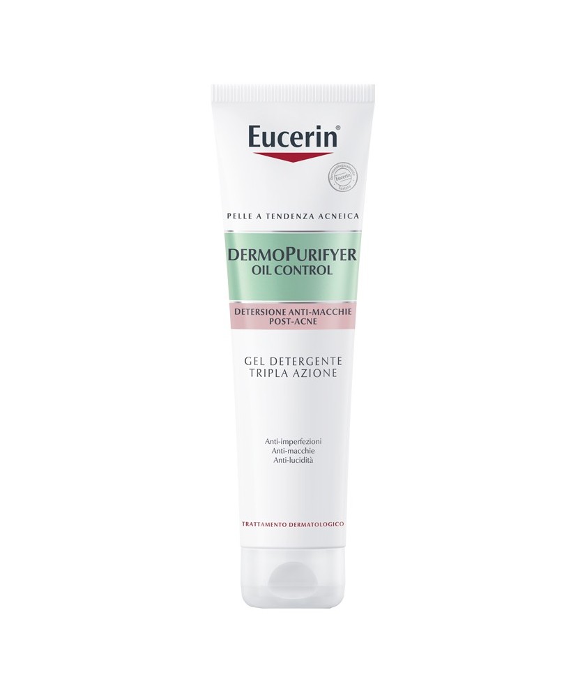 Eucerin DermoPurifyer Oil Control Gel Detergente Tripla Azione 150ml - Abelastore.it - Cosmetici e Bellezza