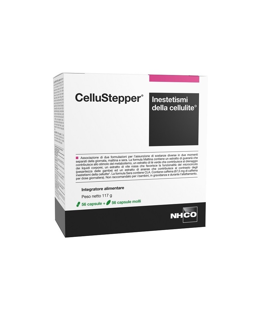 NHCO CELLUSTEPPER 56 CAPSULE GREENCAPS + 56 CAPSULE MOLLI - Abelastore.it - Farmaci ed Integratori