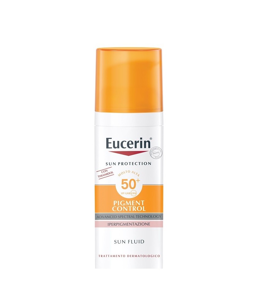 EUCERIN SUN PROTECTION SPF 50+ PIGMENT CONTROL SUN FLUID 50 ML - PROTEZIONE SOLARE VISO SPF50 - PER RIDURRE LE MACCHIE SCURE