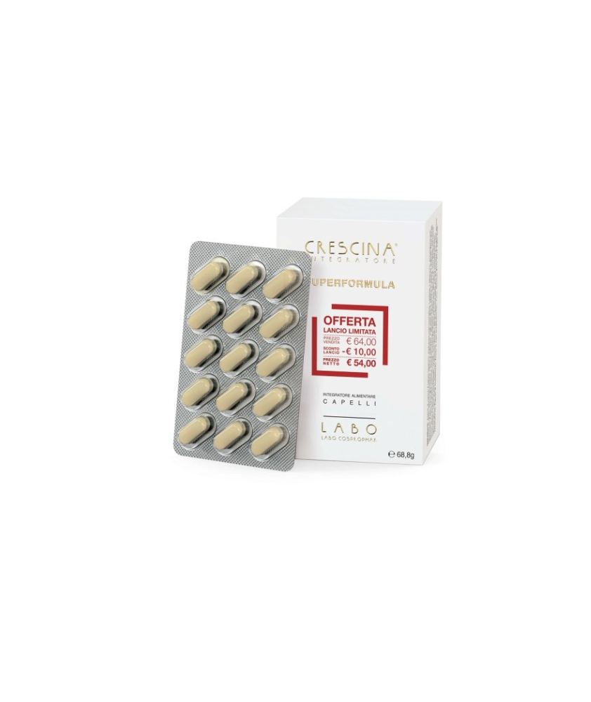 CRESCINA RICRESCITA SUPERFORMULA DONNA 30 COMPRESSE INTEGRATORI CAPELLI - Abelastore.it - Cosmetici e Bellezza