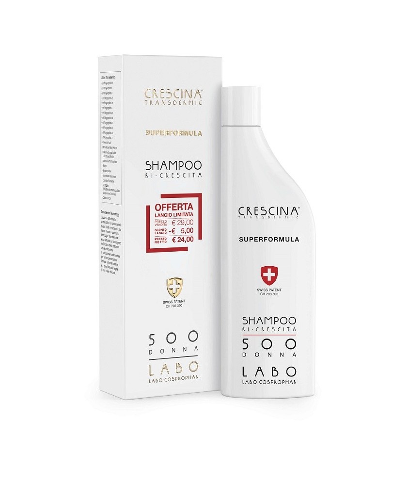 CRESCINA SHAMPOO RI-CRESCITA 500 DONNA - Abelastore.it - Shampoo