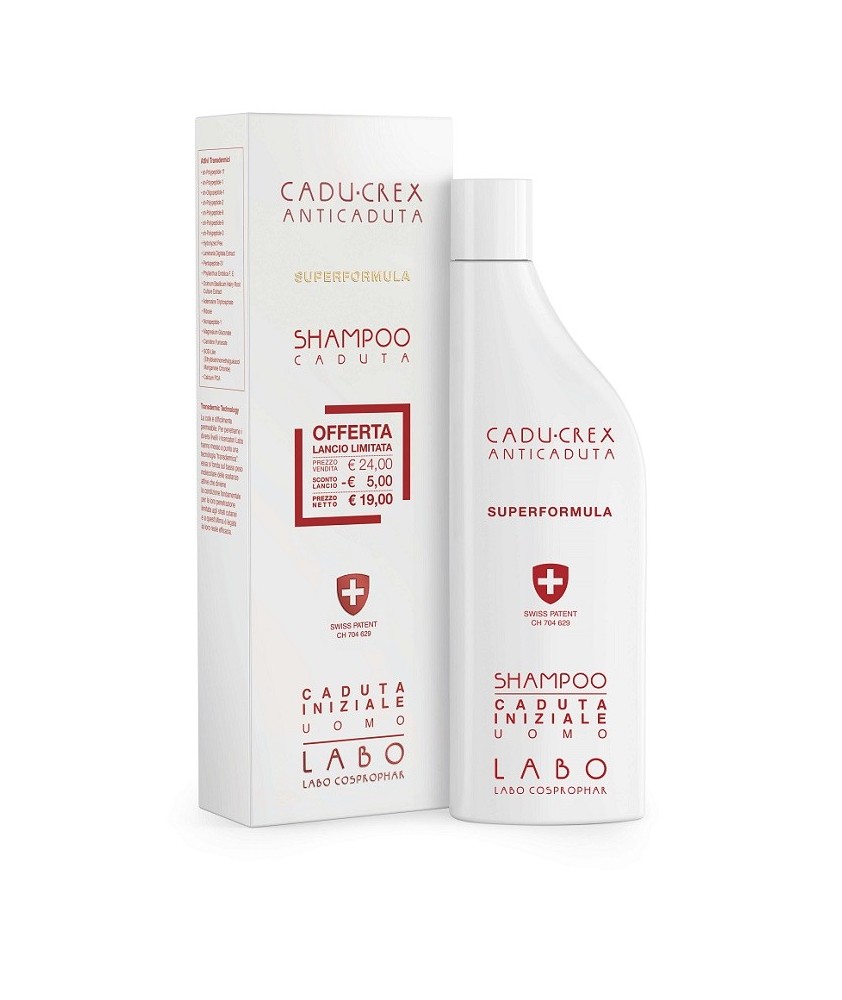 CRESCINA SHAMPOO CADU-CREX SUPERFORMULA CADUTA INIZIALE UOMO - Abelastore.it - Shampoo