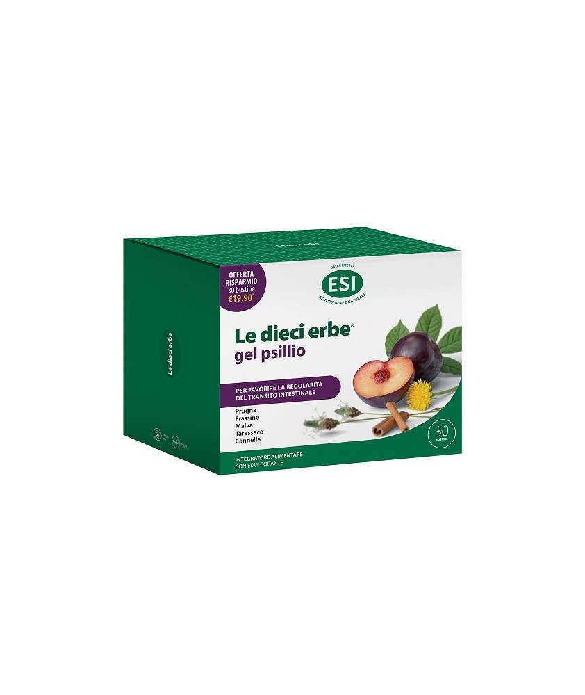 ESI LE DIECI ERBE GEL PSILLIO 30 BUST - Abelastore.it - Farmaci ed Integratori