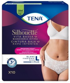 TENA SILHOUETTE BIANCO TAGLIA L 10 PEZZI - Abelastore.it - Assorbenti
