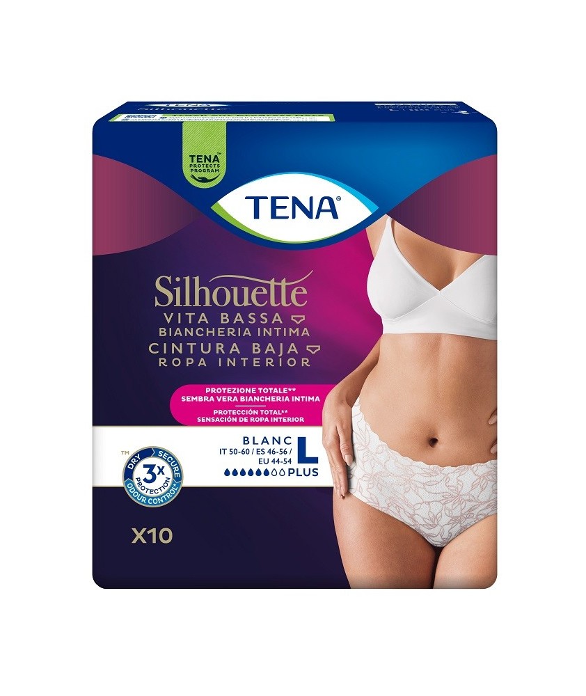 TENA SILHOUETTE BIANCO TAGLIA L 10 PEZZI - Abelastore.it - Assorbenti TENA SILHOUETTE BIANCO TAGLIA L 10 PEZZI - Abelastore.it - Assorbenti
