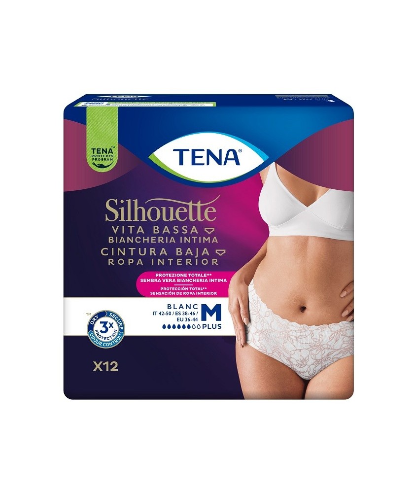 TENA SILHOUETTE BIANCO TAGLIA M 12 PEZZI - Abelastore.it - Assorbenti TENA SILHOUETTE BIANCO TAGLIA M 12 PEZZI - Abelastore.it - Assorbenti