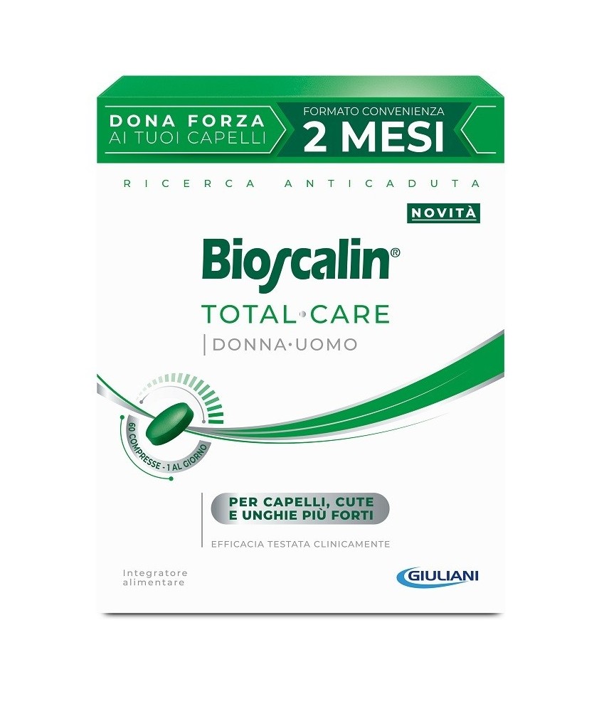 BIOSCALIN TOTAL CARE 60 COMPRESSE 2 MESI DI TRATTAMENTO - Abelastore.it - Cosmetici e Bellezza