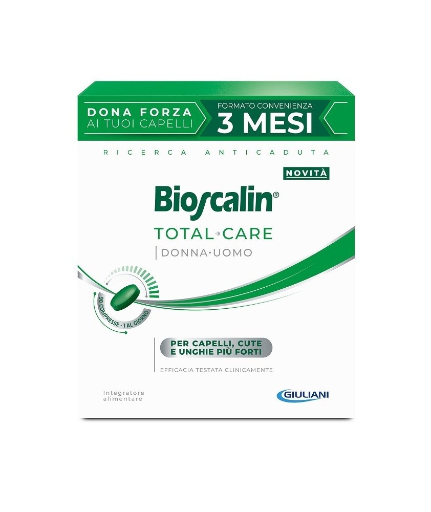 BIOSCALIN TOTAL CARE 90 COMPRESSE 3 MESI DI TRATTAMENTO - Abelastore.it - Cosmetici e Bellezza