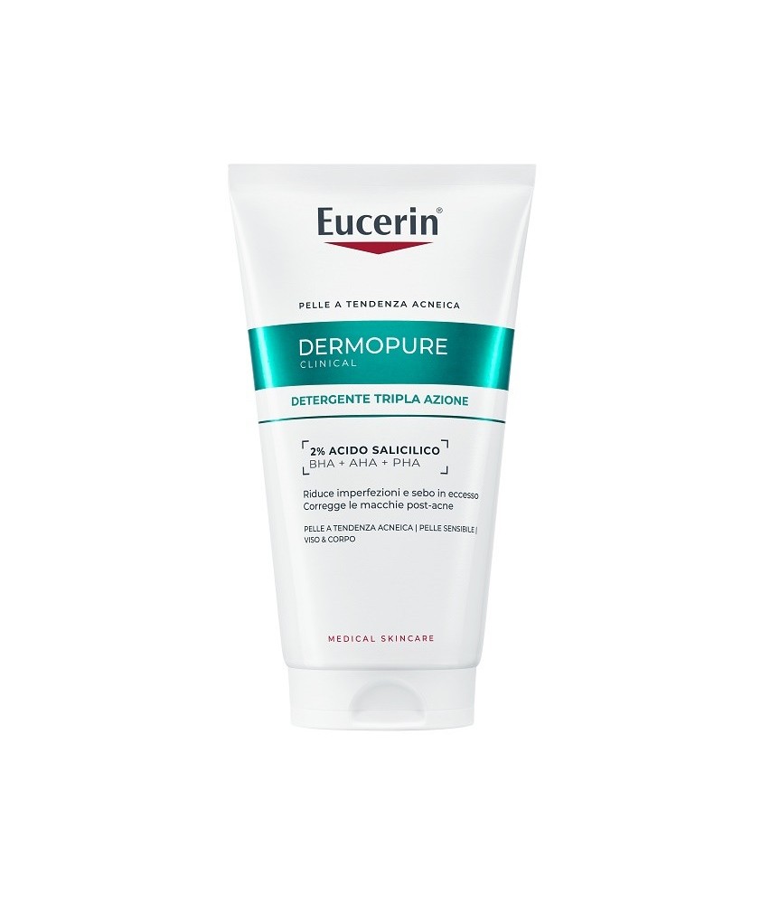 Eucerin DermoPurifyer Oil Control Gel Detergente Tripla Azione 150ml - Abelastore.it - Cosmetici e Bellezza