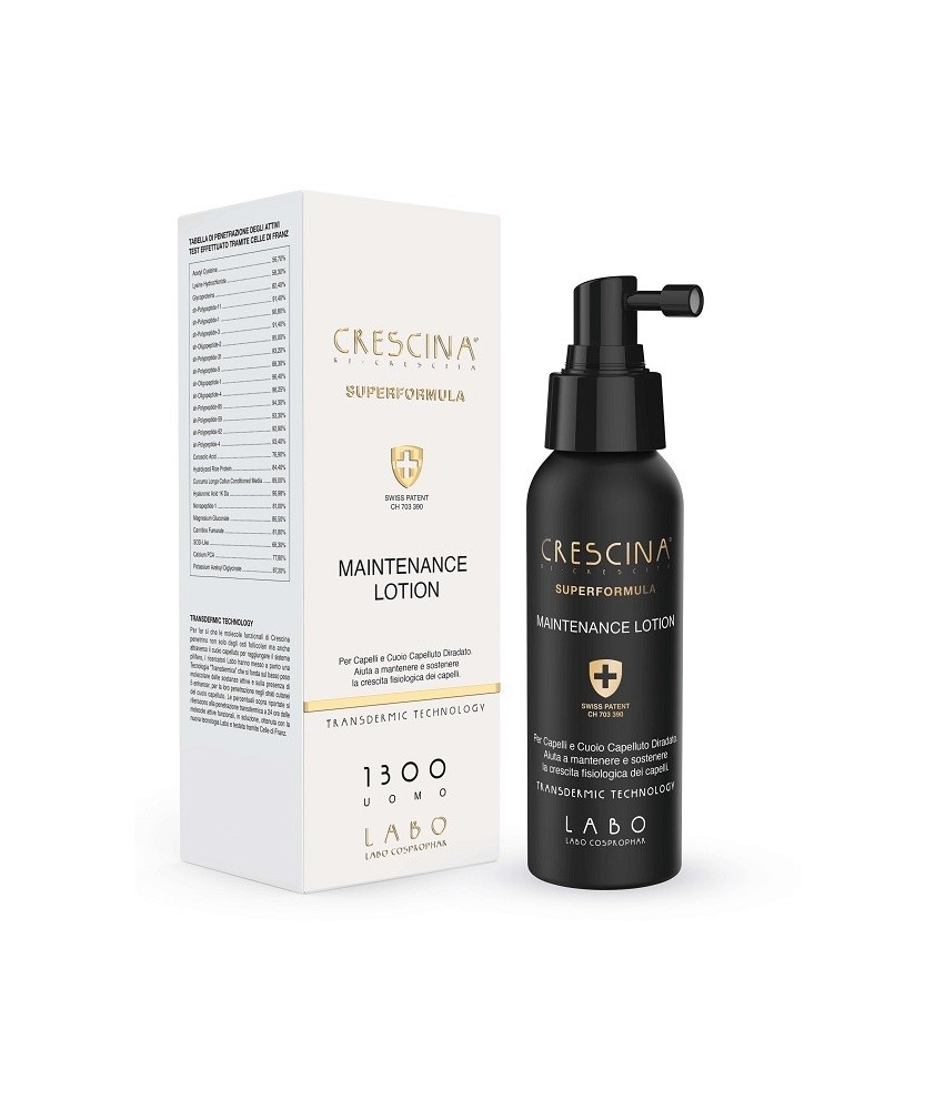 CRESCINA RI-CRESCITA 1300 UOMO MAINTENANCE LOTION LOZIONE DI MANTENIMENTO - Abelastore.it - Capelli
