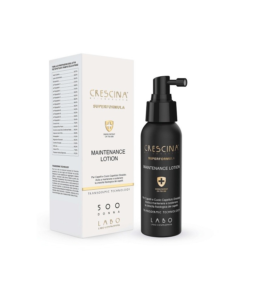 CRESCINA RI-CRESCITA 500 DONNA MAINTENANCE LOTION LOZIONE DI MANTENIMENTO - Abelastore.it - Capelli