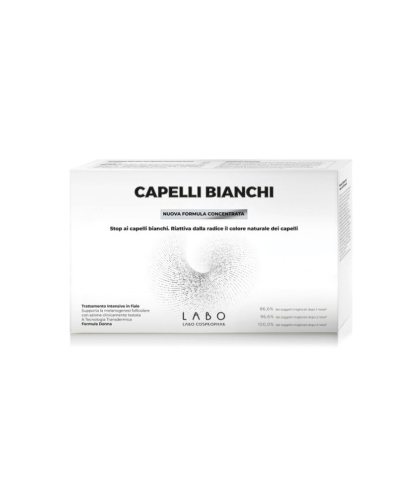 CAPELLI BIANCHI TRATTAMENTO INTENSIVO DONNA 20 FIALE DA 3,5 ML - Abelastore.it - Cosmetici e Bellezza
