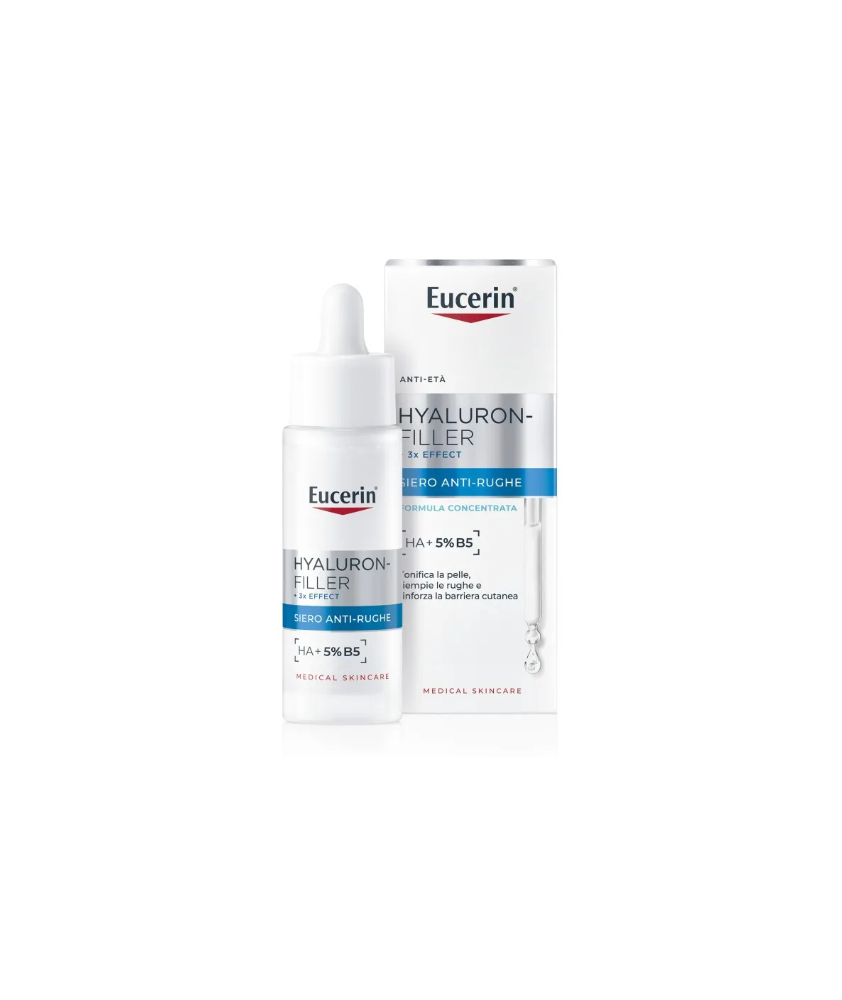 EUCERIN HYALURON-FILLER + 3X EFFECT SIERO ANTI-RUGHE 30 ML - Abelastore.it - Cosmetici e Bellezza