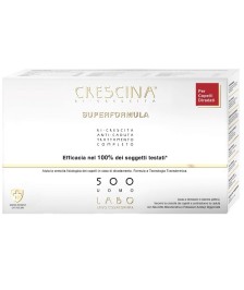 CRESCINA RI-CRESCITA SUPERFORMULA 500 UOMO 10+10 FIALE TRATTAMENTO COMPLETO - Abelastore.it - Cosmetici e Bellezza