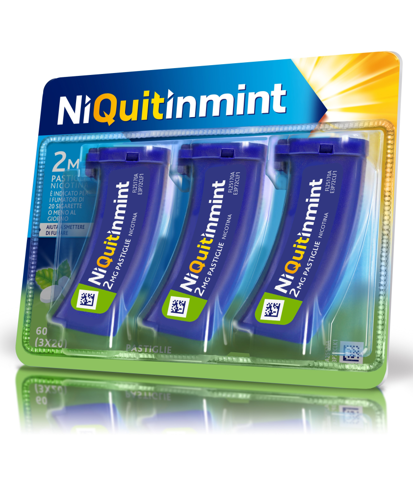 NIQUITINMINT 60 PASTIGLIE 2MG - Abelastore.it - Astinenza Da Nicotina