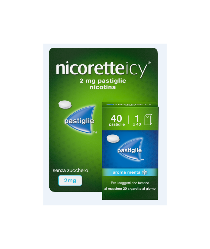 NICORETTEICY 40 PASTIGLIE 2MG AROMA MENTA