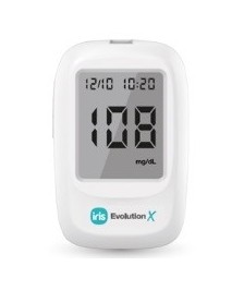 GLUCOMETRO IRIS EVOLUTION X + 10 STRISCE REATTIVE + 10 LANCETTE + SOLUZIONE + PUNGIDITO - Abelastore.it - Dispositivi sanitari