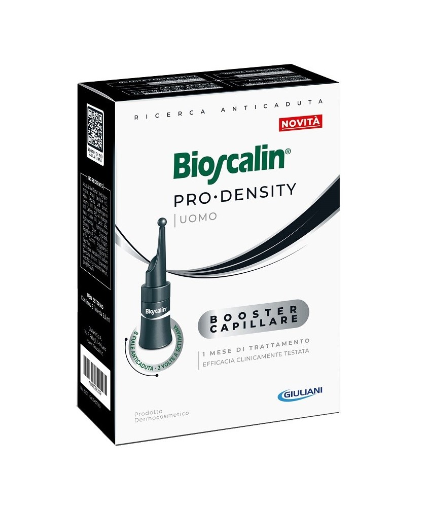 BIOSCALIN PRO DENSITY UOMO BOOSTER CAPILLARE 8 FIALE X 2,5ML - Abelastore.it - Cosmetici e Bellezza