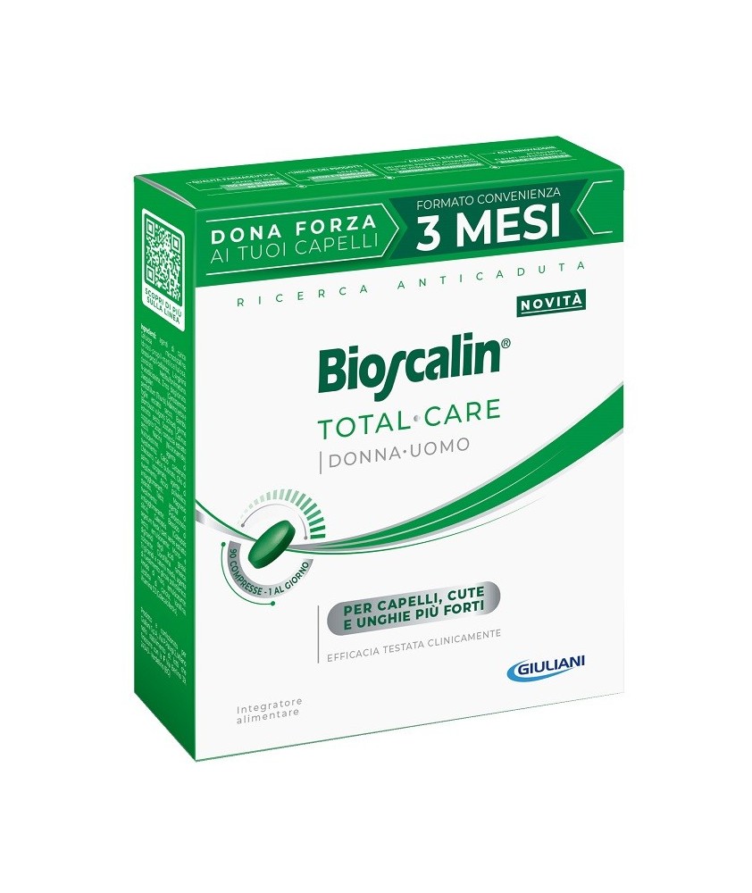 BIOSCALIN TOTAL CARE 90 COMPRESSE 3 MESI DI TRATTAMENTO - Abelastore.it - Cosmetici e Bellezza