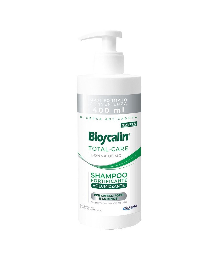 BIOSCALIN TOTAL CARE SHAMPOO FORTIFICANTE VOLUMIZZANTE 400 ML - Abelastore.it - Cosmetici e Bellezza
