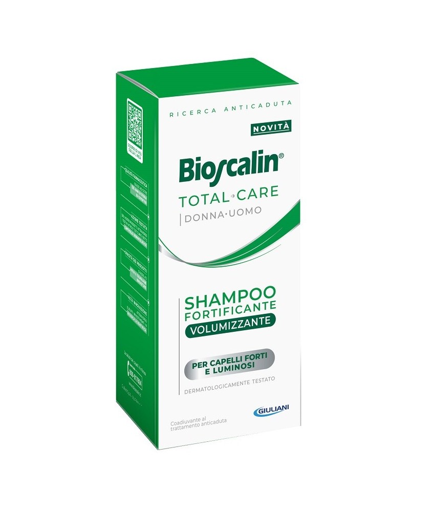 BIOSCALIN TOTAL CARE SHAMPOO FORTIFICANTE VOLUMIZZANTE 200 ML - Abelastore.it - Cosmetici e Bellezza