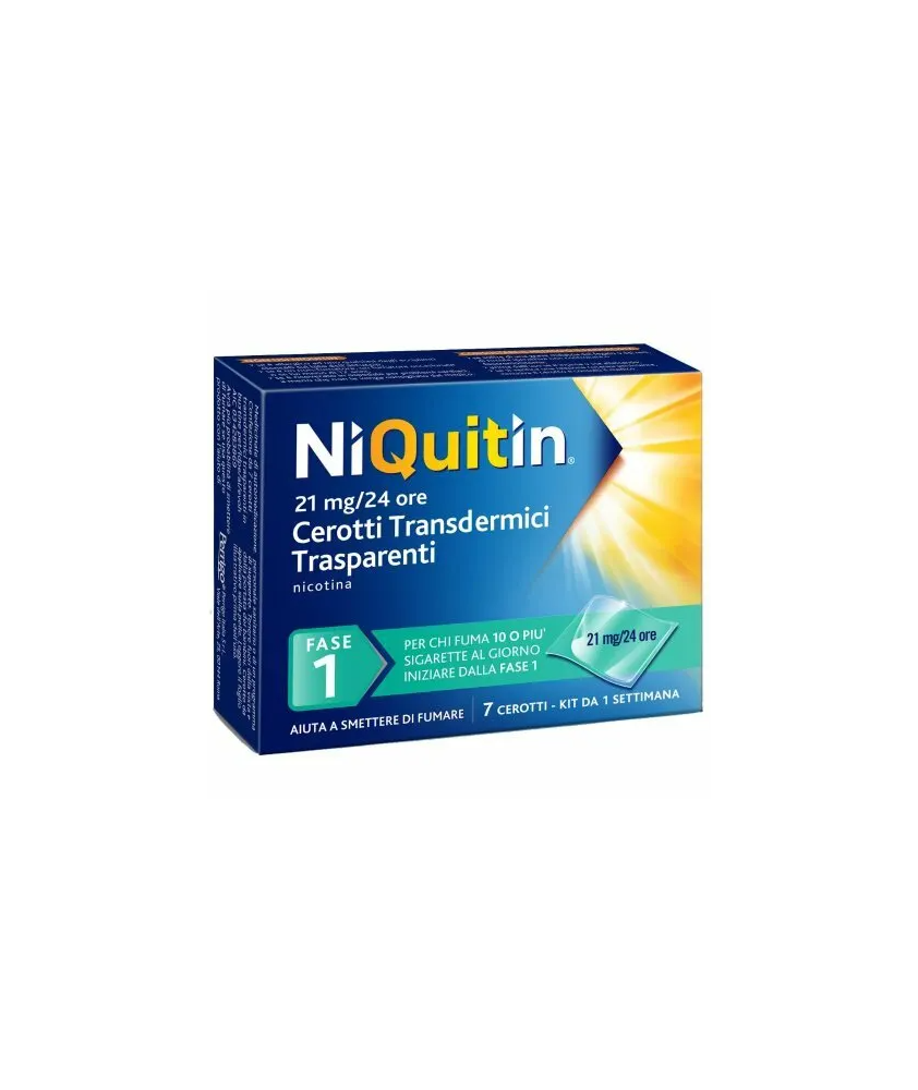 NIQUITIN 7 CEROTTI TRANSDERMICI 21MG/24H - Abelastore.it - Farmaci ed Integratori