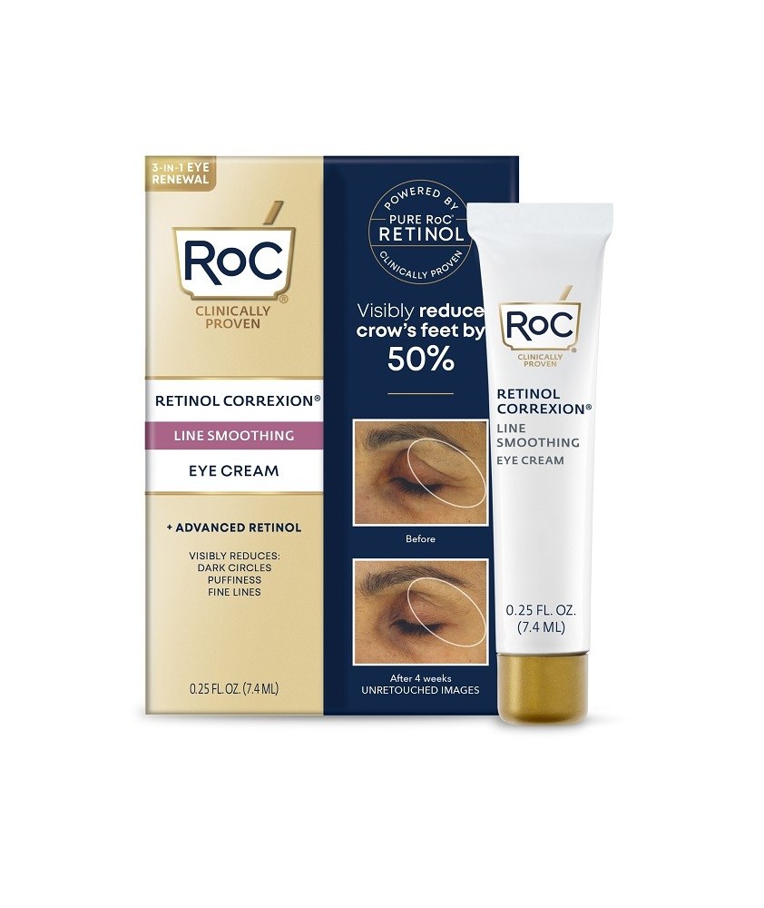 ROC RETINOL CORREXION LINE SMOOTHING CREMA OCCHI 7,4 ML - Abelastore.it - Cosmetici e Bellezza