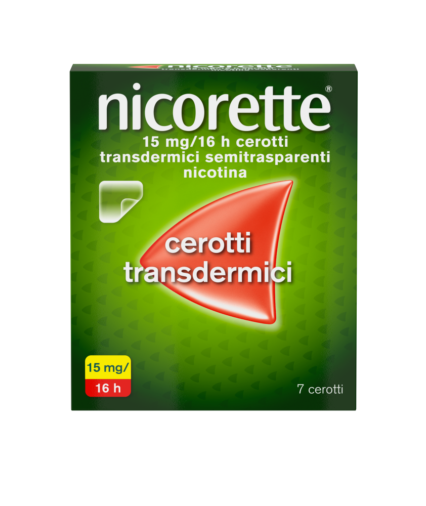 NICORETTE 7 CEROTTI TRANSDERMICI 15MG/16H - Abelastore.it - Farmaci ed Integratori