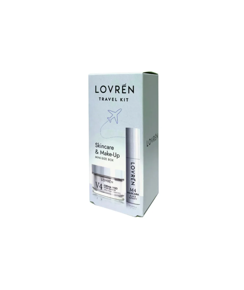 LOVREN MINI-SIZE BOX BLUE M4 MASCARA MINI + V4 CREMA VISO MINI - Abelastore.it - Cosmetici e Bellezza