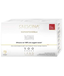 CRESCINA RI-CRESCITA SUPERFORMULA 500 DONNA 20+20 FIALE TRATTAMENTO COMPLETO - Abelastore.it - Labo