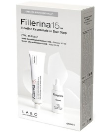 FILLERINA 15HA ROUTINE ESSENZIALE EFFETTO FILLER CREMA GIORNO 50 ML + SERUM CONCENTRATO GRADO 5 30 ML - Abelastore.it - Cosme...