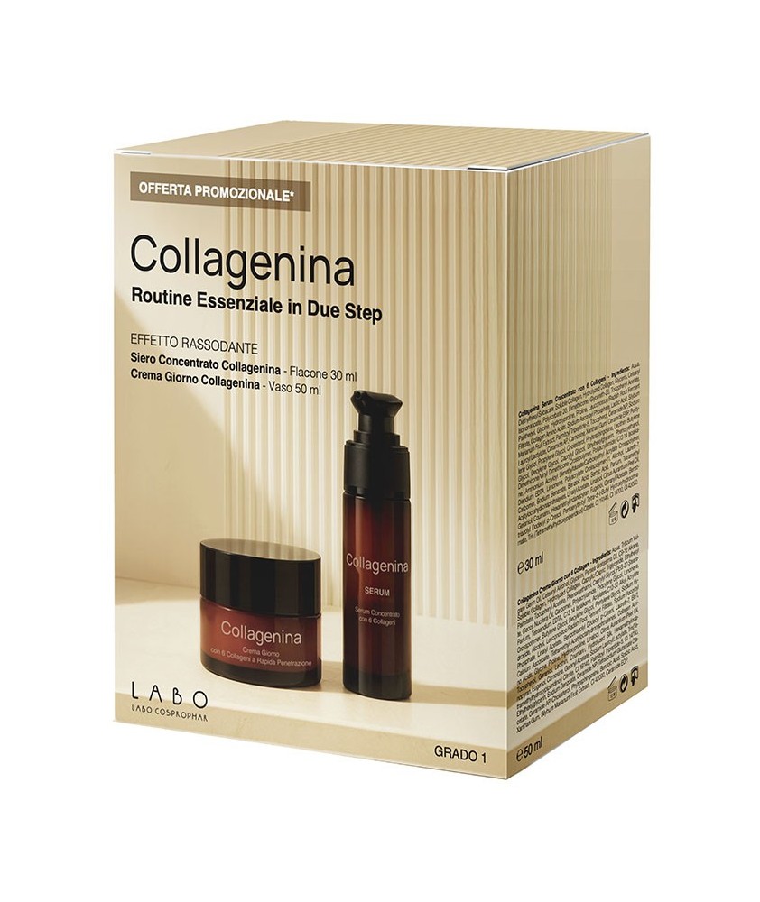 COLLAGENINA ROUTINE ESSENZIALE EFFETTO RASSODANTE CREMA GIORNO 50 ML + SERUM GRADO 1 30 ML - Abelastore.it - Cosmetici e Bell...