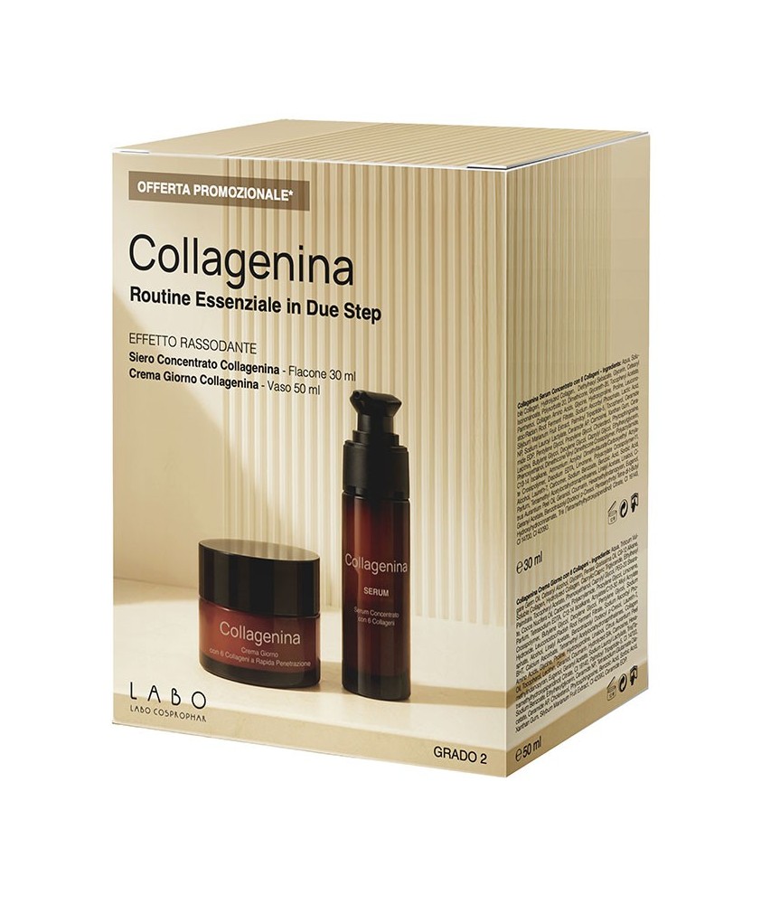 COLLAGENINA ROUTINE ESSENZIALE EFFETTO RASSODANTE CREMA GIORNO 50 ML + SERUM GRADO 2 30 ML - Abelastore.it - Cosmetici e Bell...