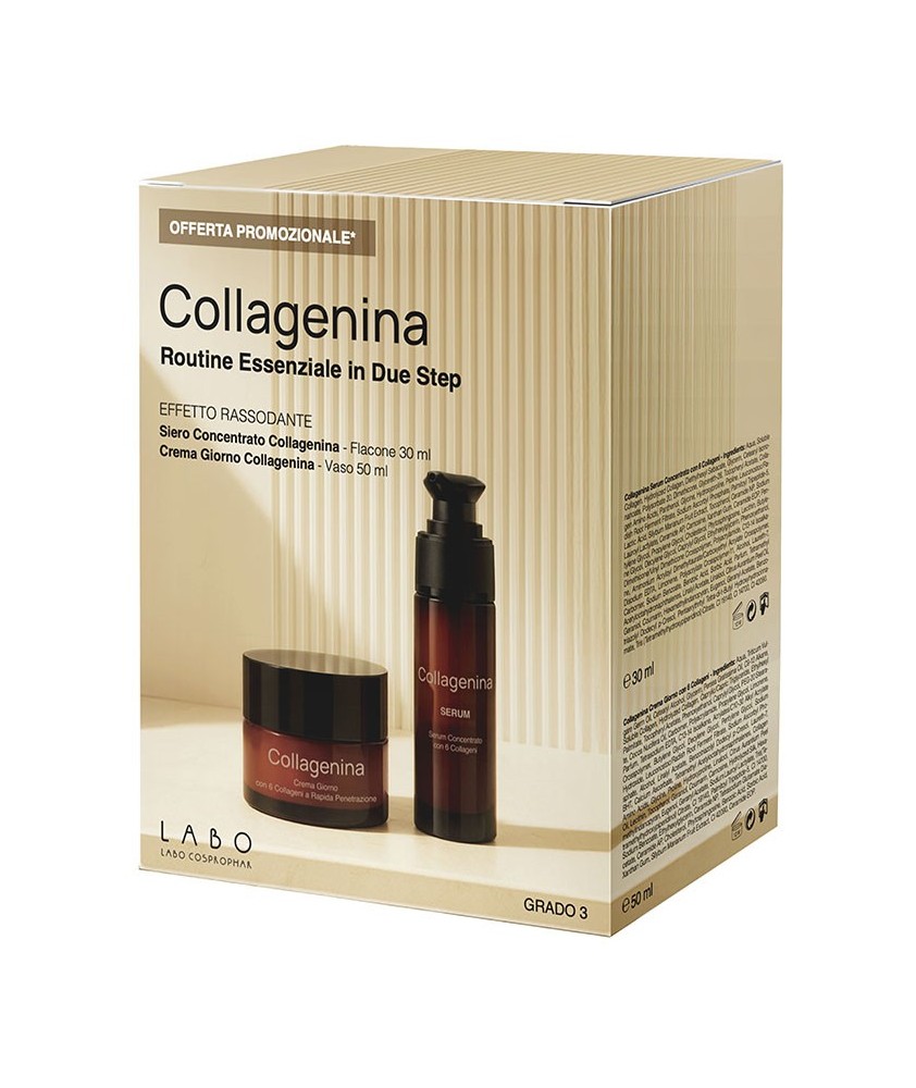 COLLAGENINA ROUTINE ESSENZIALE EFFETTO RASSODANTE CREMA GIORNO 50 ML + SERUM GRADO 3 30 ML - Abelastore.it - Cosmetici e Bell...