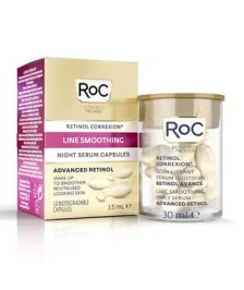 ROC RETINOL CORREXION LINE SMOOTHING SIERO VISO NOTTE 10 CAPSULE - Abelastore.it - Cosmetici e Bellezza