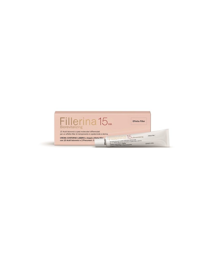 FILLERINA 15 HA BIOREVITALIZING LIP CONTOUR CREAM GRADO 4 BIO TUBO 15 ML - Abelastore.it - Cosmetici e Bellezza