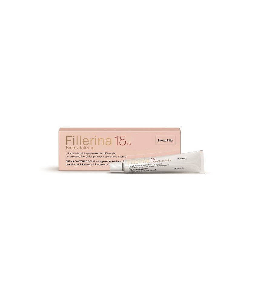 FILLERINA 15 HA BIOREVITALIZING Contorno Occhi Crema GRADO 4 BIO TUBO 15 ML - Abelastore.it - Cosmetici e Bellezza
