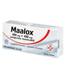 MAALOX*40CPR MAST 400MG+400MG - 40 COMPRESSE MASTICABILI