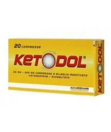 KETODOL*20CPR 25MG+200MG - Abelastore.it - FarmadatiMedicinali